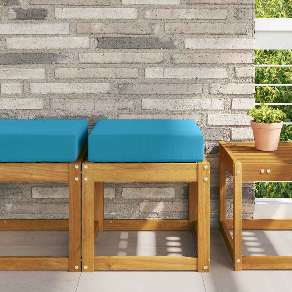 vidaXL Udend&oslash;rs S&aelig;depude Kongelig bl&aring; 40 x 40 x 8 cm 100% polyester