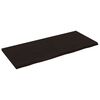 vidaXL bordplade til badev&aelig;relse 140x60x(2-4) cm massivt tr&aelig; m&oslash;rkebrun