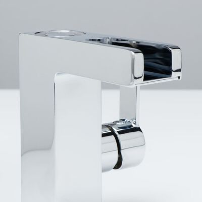 SCHÜTTE håndvaskarmatur med LED-lys og vandfaldstud ORINOCO krom