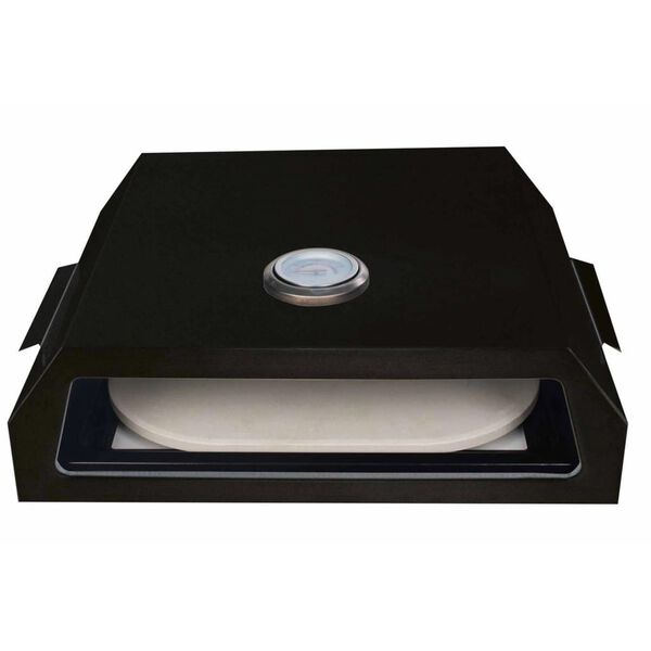 BBGRILL pizzaovn til grill st&aring;l sort