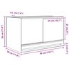 vidaXL Terrarium med opbevaring Transparent 50 x 30 x 30 cm Glas