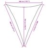 vidaXL solsejl 3x4x4 m 100 % polyesterstof lysegrå