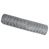 vidaXL Hexagon Hegn S&oslash;lv 0,6 x 10 m Galvaniseret st&aring;l