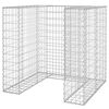 vidaXL gabionv&aelig;g til affaldsspand 110x100x110 cm galvaniseret st&aring;l