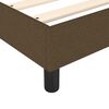 vidaXL Boxspring sengeramme M&oslash;rkebrun 90x200 cm Stof