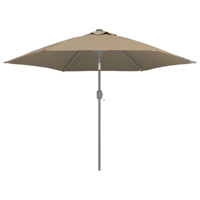 vidaXL udskiftningsdug til parasol 300 cm gråbrun