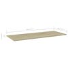 vidaXL boghylder 4 stk. 100x40x1,5 cm konstrueret tr&aelig; sonoma-eg