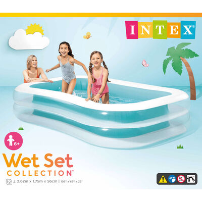 Intex familiepool Swim Center 262x175x56 cm
