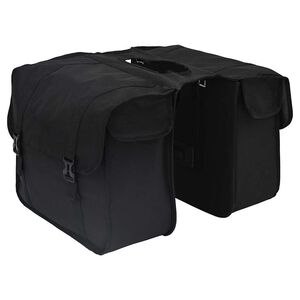 vidaXL Cykeltaske Sort 40 x 18,5 x 35 cm Polyester