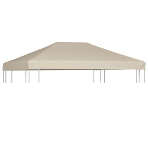 vidaXL pavillontopd&aelig;kke 310 g/m&sup2; 4x3 m beige