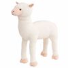 vidaXL st&aring;ende t&oslash;jdyr alpaca plysstof XXL hvid