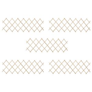 vidaXL espalierhegn 5 stk. 180x60 cm massivt fyrretræ