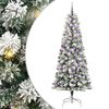 vidaXL Kunstigt Hinged Juletr&aelig; 300 LED'er Gr&oslash;n og Hvid 240 cm