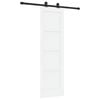 vidaXL Skyded&oslash;r ORKDAL 61 x 198,5 cm Konstrueret tr&aelig; Hvid og sort