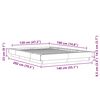 vidaXL sengestel 120x190 cm konstrueret tr&aelig; r&oslash;get egetr&aelig;sfarve