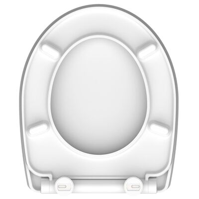 SCHÜTTE toiletsæde med soft-close CRAZY SKULL højglans duroplast