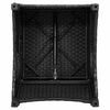 vidaXL Liggestol Sort 56 x 66 x 95cm polyrattan