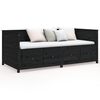 vidaXL daybed 80x200 cm massivt fyrretræ sort