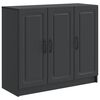 vidaXL Sideboard Sort 89 x 34,5 x 77 cm Konstrueret tr&aelig;