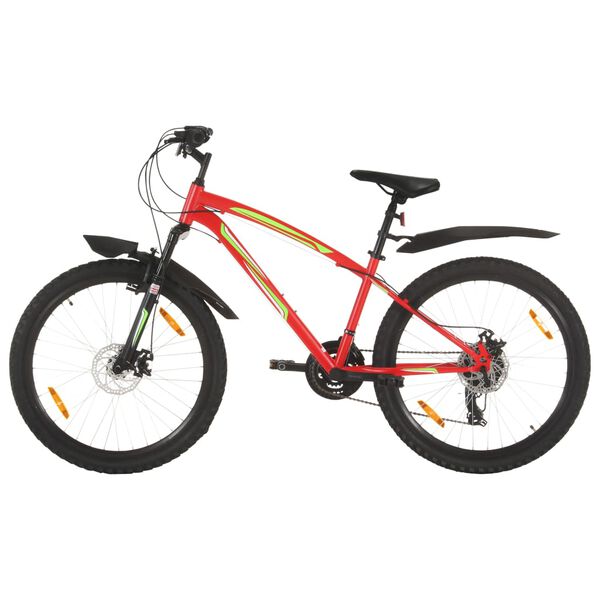 vidaXL mountainbike 21 gear 26 tommer hjul 36 cm r&oslash;d