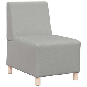 vidaXL Modulsofa enhed uden arme Skygr&aring; 55 x 74 x 82 cm Stof