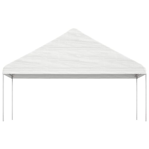 vidaXL pavillon med tag 11,15x5,88x3,75 m polyethylen hvid