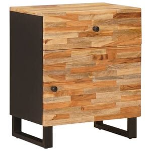 vidaXL Sengekabinett Brun 50 x 33 x 60 cm Massivt mangotr&aelig;