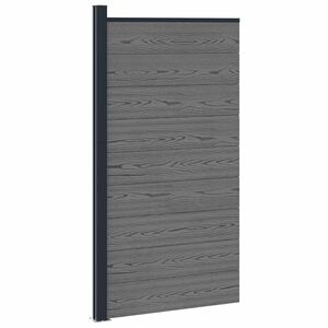 vidaXL Hegnspanel 95 x 186 cm WPC og Aluminium Gr&aring;