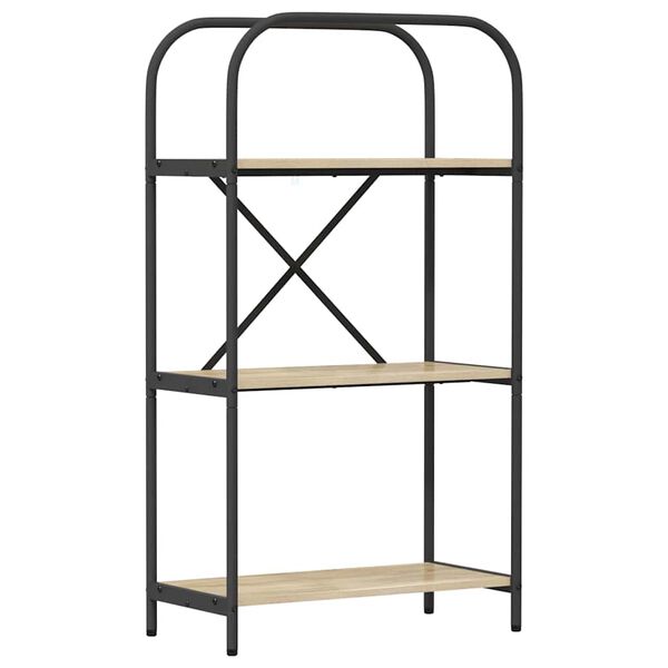 vidaXL Bogreol Sonoma eg 60 x 30 x 109 cm Konstrueret tr&aelig;