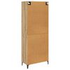 vidaXL Highboard Artisan Egetr&aelig; 69,5 x 34 x 180 cm Konstrueret tr&aelig;