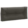 vidaXL Palle rygpude VIANEN 100% polyester Antracit 120 x 40 x 12 cm