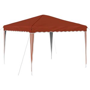 vidaXL Pop-up Festtelt 288 x 288 x 245 cm Terrakotta Oxford stof