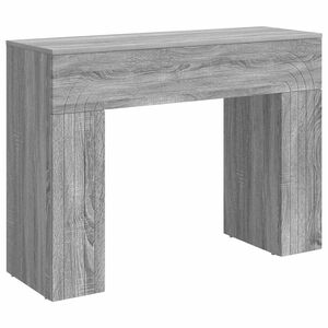 vidaXL Sofabord Gr&aring; sonoma-eg 102 x 35 x 75 cm Konstrueret tr&aelig;