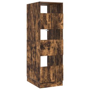 vidaXL Vaskeskab med d&oslash;r R&oslash;get eg 50 x 68 x 162 cm Konstrueret tr&aelig;