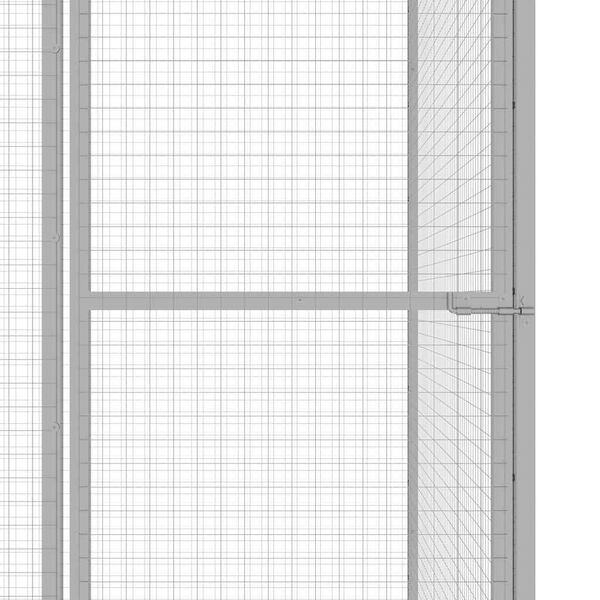 vidaXL kattebur 4,5x1,5x1,5 cm galvaniseret st&aring;l