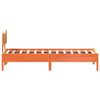 vidaXL sengeramme uden madras 75x190 cm massivt fyrretr&aelig; gyldenbrun