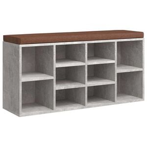 vidaXL skob&aelig;nk 103x30x48 cm konstrueret tr&aelig; betongr&aring;