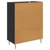 vidaXL Sideboard med skuffe Sort eg 69,5 x 34 x 90 cm Konstrueret tr&aelig;
