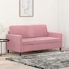 vidaXL 2-personers sofa 140 cm fl&oslash;jl lyser&oslash;d