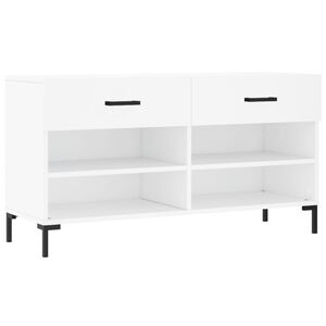 vidaXL skob&aelig;nk 102x35x55 cm konstrueret tr&aelig; hvid