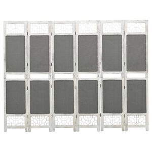 vidaXL 6-panels rumdeler 210x165 cm stof gr&aring;