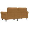 vidaXL 2-personers sofa 140 cm fl&oslash;jl brun