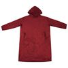 vidaXL Tæppe-hoodie Bordeaux Rød l Flannel