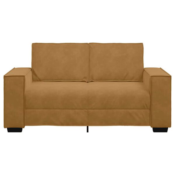 vidaXL 2-personers sofa 160x78x84 cm fl&oslash;jl brun