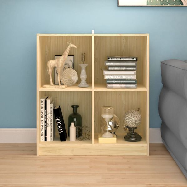 vidaXL skænk 70x33x76 cm massivt fyrretræ