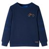 Sweatshirt til b&oslash;rn str. 140 marinemeleret