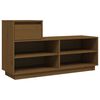 vidaXL skoreol 110x34x61 cm massivt fyrretr&aelig; gyldenbrun