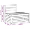 vidaXL Udend&oslash;rs sofagruppe 2 Stk Naturfarvet 182,5 x 63 x 73 cm