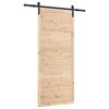 vidaXL Skyded&oslash;r Naturfarvet 80 x 208 cm Massivt fyrretr&aelig;