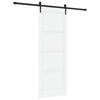 vidaXL Skyded&oslash;r ORKDAL 78 x 211 cm Konstrueret tr&aelig; Hvid og sort